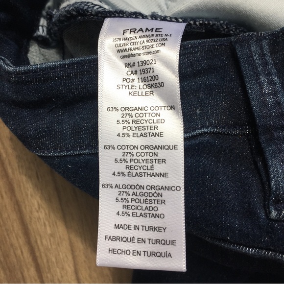 NWT Frame Denim Le One Skinny Jean Mid-rise in Keller - Picture 12 of 16